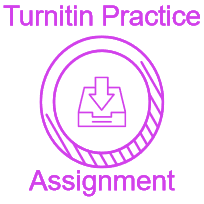 Access to help and practice information about Turnitin